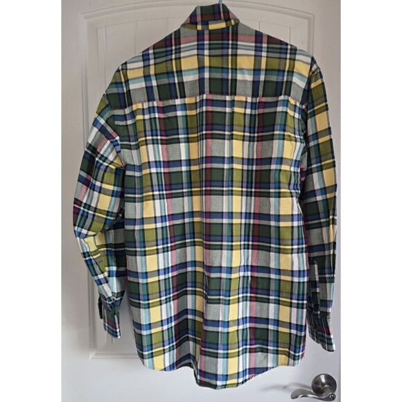 VTG Wrangler Twenty X Plaid Long Sleeve Button Down Shirt Men's Size M/L SPRING - Picture 4 of 11
